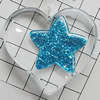 Acrylic Pendant With Colorful Powder, Heart 45x45mm Hole:2mm, Sold by Bag