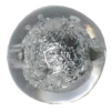 Acrylic silver Foil Beads, Round 16mm  Sold by Bag