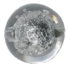 Acrylic silver Foil Beads, Round 20mm  Sold by Bag