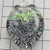 Acrylic Pendant With Colorful Powder, Strawberry 42x42mm Hole:2mm, Sold by Bag