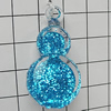 Acrylic Pendant With Colorful Powder, Calabash 38x20mm Hole:2mm, Sold by Bag