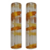 Acrylic Beads Jewelry finding, Column 34x8mm Sold by Bag