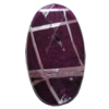 Acrylic Beads Jewelry finding, Faceted Flat Oval 35x20mm Sold by Bag