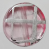 Acrylic Beads Jewelry finding, Flat Round 18mm Sold by Bag