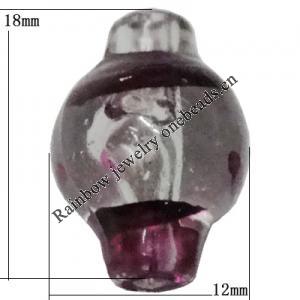 Acrylic Beads Jewelry finding, Lantern 18x12mm Sold by Bag