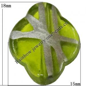 Acrylic Beads Jewelry finding, 15x18mm Sold by Bag