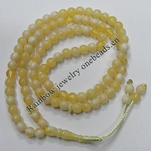 Buddha Beads, 66pcs Round 6mm, Sold by Strand