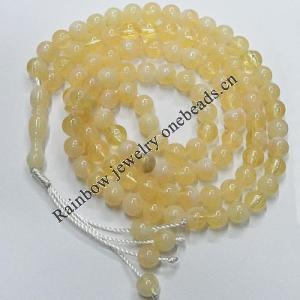 Buddha Beads, 66pcs Round 6mm, Sold by Strand