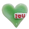 Resin Cabochons, No Hole Headwear & Costume Accessory, Heart 16x16mm, Sold by Bag