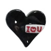Resin Cabochons, No Hole Headwear & Costume Accessory, Heart 16x16mm, Sold by Bag