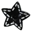 Resin Cabochons, No Hole Headwear & Costume Accessory, Star 17mm, Sold by Bag