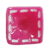 Resin Cabochons, No Hole Headwear & Costume Accessory, Square 12mm, Sold by Bag