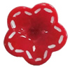 Resin Cabochons, No Hole Headwear & Costume Accessory, Flower 15mm, Sold by Bag