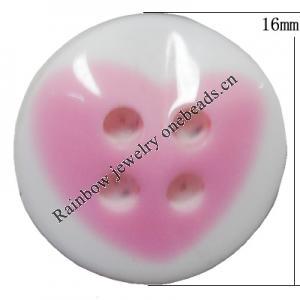 Resin Cabochons, No Hole Headwear & Costume Accessory, Flat Round 16mm, Sold by Bag