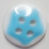 Resin Cabochons, No Hole Headwear & Costume Accessory, Flat Round 17mm, Sold by Bag
