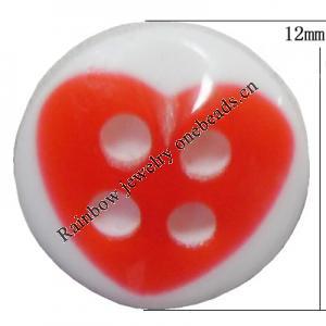 Resin Cabochons, No Hole Headwear & Costume Accessory, Flat Round 12mm, Sold by Bag