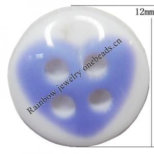 Resin Cabochons, No Hole Headwear & Costume Accessory, Flat Round 12mm, Sold by Bag