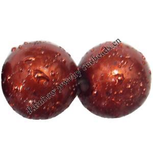 Acrylic Beads, Round 18mm Hole:1.5mm, Sold by Bag 