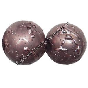 Acrylic Beads, Round 20mm Hole:2mm, Sold by Bag