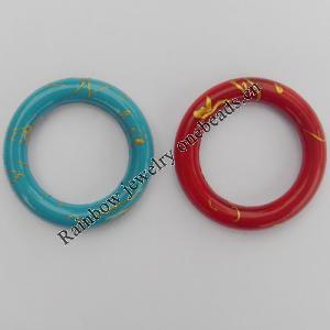 Acrylic Beads, Mix Style & Mix Color O:32mm I:21mm, Sold by Bag