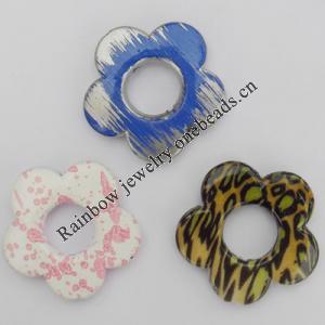 Acrylic Beads, Mix Style & Mix Color 32mm I:12mm, Sold by Bag