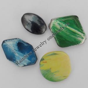 Acrylic Beads, Mix Style & Mix Color 20x14mm-29x18mm, Sold by Bag