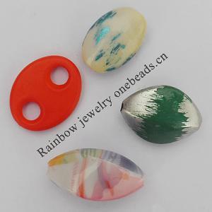 Acrylic Beads, Mix Style & Mix Color 20x14mm-26x12mm, Sold by Bag