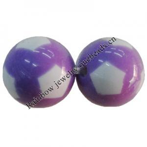 Solid Acrylic Beads, Round 12mm Hole:2mm, Sold by Bag