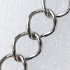 Iron Jewelry Chains, Lead-free Link's size:12x13.9mm, Sold by Group  