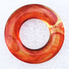 Dichroic Solid Acrylic Beads, Donut O:35mm I:17mm, Sold by Bag  
