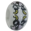 Porcelain beads European style, 15x10mm Hole:6mm Sold by Bag