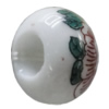 Porcelain beads European style, 15x10mm Hole:6mm Sold by Bag