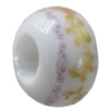 Porcelain beads European style, 15x10mm Hole:6mm Sold by Bag