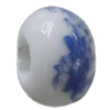 Porcelain beads European style, 15x10mm Hole:6mm Sold by Bag