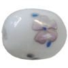 Porcelain beads, Oval 17x14mm Hole:3mm Sold by Bag