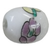 Porcelain beads, Oval 17x14mm Hole:3mm Sold by Bag