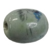 Porcelain beads, Oval 17x14mm Hole:3mm Sold by Bag