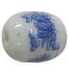 Porcelain beads, Oval 17x14mm Hole:3mm Sold by Bag