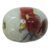 Porcelain beads, Oval 17x14mm Hole:3mm Sold by Bag