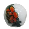 Porcelain beads, Round 14mm Hole:2.5mm Sold by Bag