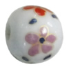 Porcelain beads, Round 14mm Hole:2.5mm Sold by Bag