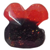 Resin Cabochons, No Hole Headwear & Costume Accessory, Faceted Animal Head，The other side is Flat 14mm, Sold by Bag