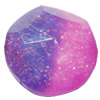 Resin Cabochons, No Hole Headwear & Costume Accessory, Faceted Round，The other side is Flat 14mm, Sold by Bag