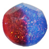 Resin Cabochons, No Hole Headwear & Costume Accessory, Faceted Round，The other side is Flat 14mm, Sold by Bag