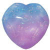 Resin Cabochons, No Hole Headwear & Costume Accessory, Faceted Heart，The other side is Flat 14x14mm, Sold by Bag