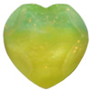 Resin Cabochons, No Hole Headwear & Costume Accessory, Faceted Heart，The other side is Flat 14x14mm, Sold by Bag