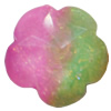 Resin Cabochons, No Hole Headwear & Costume Accessory, Faceted Flower，The other side is Flat 14mm, Sold by Bag