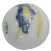 Porcelain beads, Round 14mm Hole:2.5mm Sold by Bag