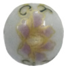 Porcelain beads, Round 14mm Hole:2.5mm Sold by Bag