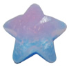 Resin Cabochons, No Hole Headwear & Costume Accessory, Faceted Star，The other side is Flat 14mm, Sold by Bag